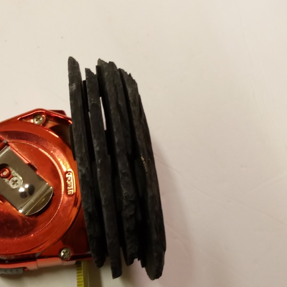 Granite Coasters,Stone 4" Charcoal in Color - Picture 4 of 6